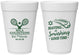 Personalized Bat Mitzvah 16 oz Foam Cups - 12th Birthday Tennis | 120018