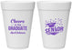 Personalized Graduation 16 oz Foam Cups - Class Of 2027 Cheers Graduate | 130035