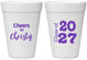 Personalized Graduation 16 oz Foam Cups - Class Of 2027 Cheers | 130037