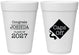 Personalized Graduation 16 oz Foam Cups - Class Of 2027 Caps Off | 130045