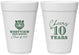 Personalized Class Reunion 16 oz Foam Cups - Class Of 2017 10 Year | 140005