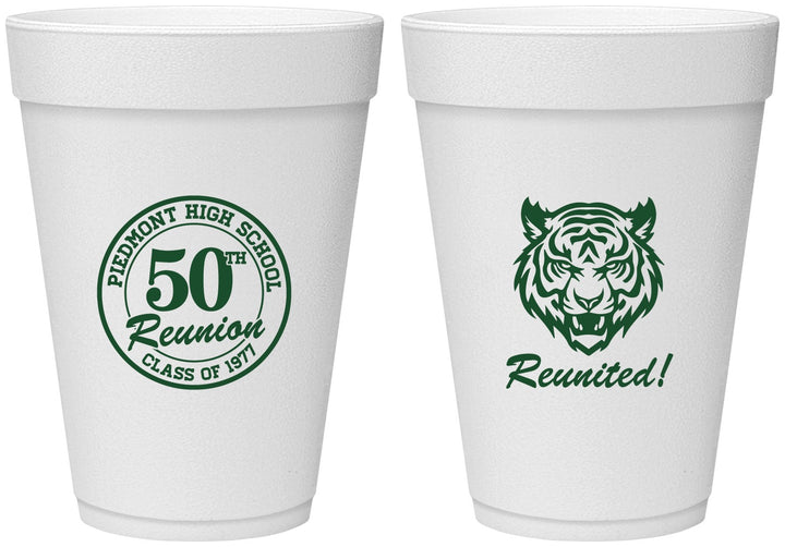 Personalized Class Reunion 16 oz Foam Cups - Class Of 1977 50 Year | 140009
