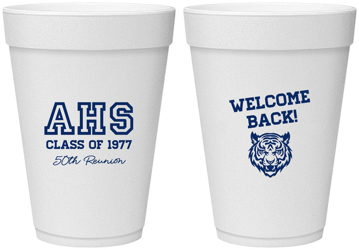 Personalized Class Reunion 16 oz Foam Cups - Class Of 1977 50 Year | 140014