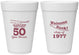 Personalized Class Reunion 16 oz Foam Cups - Class Of 1977 50 Year | 140019