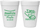 Personalized Retirement 16 oz Foam Cups - Taco Bout A Retirement | 150002