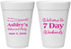 Personalized Retirement 16 oz Foam Cups - 7 Day Weekends | 150004