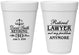 Personalized Retirement 16 oz Foam Cups - Lawyer | 150025