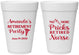 Personalized Retirement 16 oz Foam Cups - Nurse | 150027