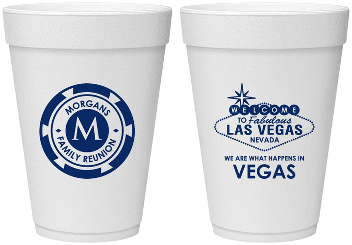 Personalized Family Reunion 16 oz Foam Cups - Las Vegas | 160037