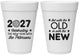 Personalized New Years 16 oz Foam Cups - 2027 Out With The Old | 170000