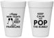 Personalized New Years 16 oz Foam Cups - 2027 Pop The Bubbly | 170006
