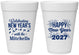 Personalized New Years 16 oz Foam Cups - 2027 Nye Confetti | 170015