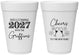 Personalized New Years 16 oz Foam Cups - 2027 Cheers | 170029