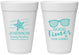 Personalized Family Vacation 16 oz Foam Cups - Good Times Tan Lines | 180003