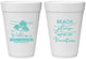 Personalized Family Vacation 16 oz Foam Cups - Beach Please | 180004