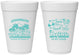 Personalized Family Vacation 16 oz Foam Cups - Sun And Sand Beach | 180007