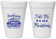 Personalized Family Vacation 16 oz Foam Cups - Ski Trip Peaks | 180023