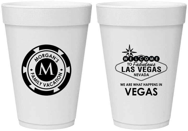 Personalized Family Vacation 16 oz Foam Cups - Las Vegas | 180049