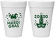 Personalized Mardi Gras 16 oz Foam Cups - New Orleans | 190003