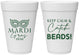 Personalized Mardi Gras 16 oz Foam Cups - Beads Nola | 190007