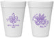 Personalized Mardi Gras 16 oz Foam Cups - Fleur De Lis | 190010