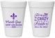 Personalized Mardi Gras 16 oz Foam Cups - Fleur De Lis | 190013