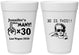 Personalized Birthday 16 oz Foam Cups - 30th | 20000