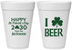 Personalized St Patricks Day 16 oz Foam Cups - Clover Irish | 200003