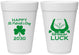 Personalized St Patricks Day 16 oz Foam Cups - Clover Irish | 200008