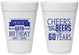 Personalized Birthday 16 oz Foam Cups - Cheers Beers To 60 Years | 20001