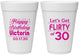 Personalized Birthday 16 oz Foam Cups - Flirty At 30 | 20015