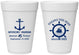 Personalized Birthday 16 oz Foam Cups - 45th Nautical | 20023