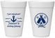 Personalized Birthday 16 oz Foam Cups - Ship Faced Nautical | 20024