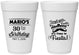 Personalized Birthday 16 oz Foam Cups - 30th Fiesta | 20034