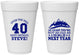 Personalized Birthday 16 oz Foam Cups - 40th Over The Hill | 20123