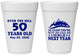 Personalized Birthday 16 oz Foam Cups - 50th Over The Hill | 20124