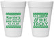Personalized Birthday 16 oz Foam Cups - Christmas Eat Drink Tacky | 20137