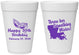 Personalized Birthday 16 oz Foam Cups - 30th Mardi Gras | 20146