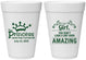 Personalized Birthday 16 oz Foam Cups - 40th Princess | 20152