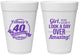 Personalized Birthday 16 oz Foam Cups - 40th | 20153