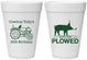 Personalized Birthday 16 oz Foam Cups - 30th Get Plowed | 20166