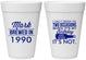 Personalized Birthday 16 oz Foam Cups - 40th | 20171