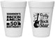 Personalized Birthday 16 oz Foam Cups - 50th Rock Star | 20173