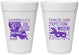 Personalized Birthday 16 oz Foam Cups - 30th Mardi Gras | 20246