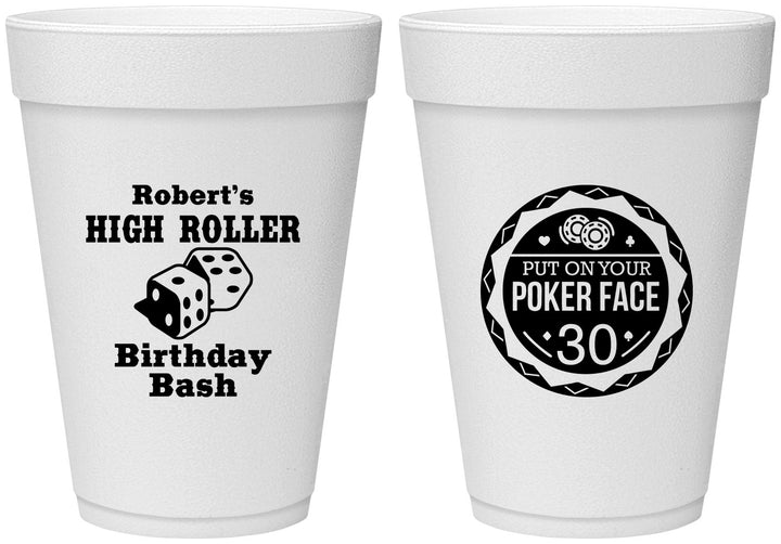 Personalized Birthday 16 oz Foam Cups - 30th Las Vegas | 20262