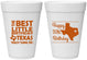 Personalized Birthday 16 oz Foam Cups - 30th Texas | 20265