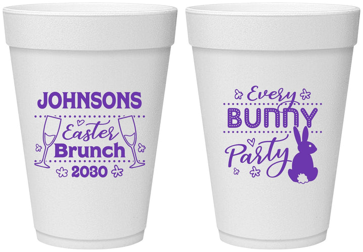 Personalized Easter 16 oz Foam Cups - Every Bunny Party | 210016