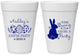 Personalized Easter 16 oz Foam Cups - Bunny Eggs | 210017