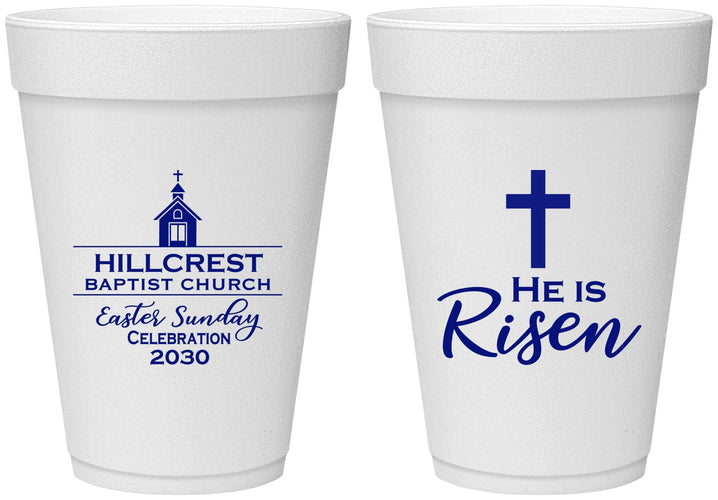 Personalized Easter 16 oz Foam Cups - Easter Sunday | 210021