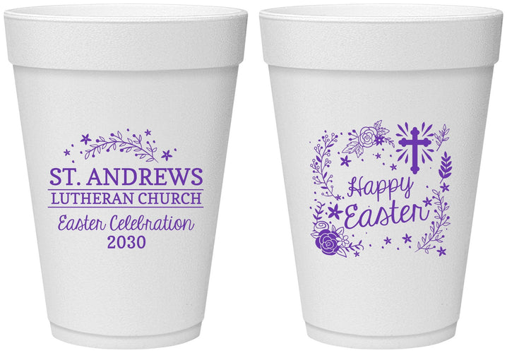 Personalized Easter 16 oz Foam Cups - Easter Sunday | 210028